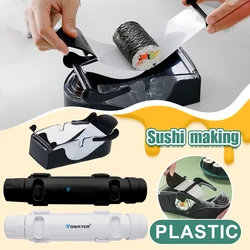 Sushi Maker Japanese Roller Rice Mold Plastic Bazooka Vegetable Meat Rolling Tool DIY Sushi Making Machine Kitchen Gadgets