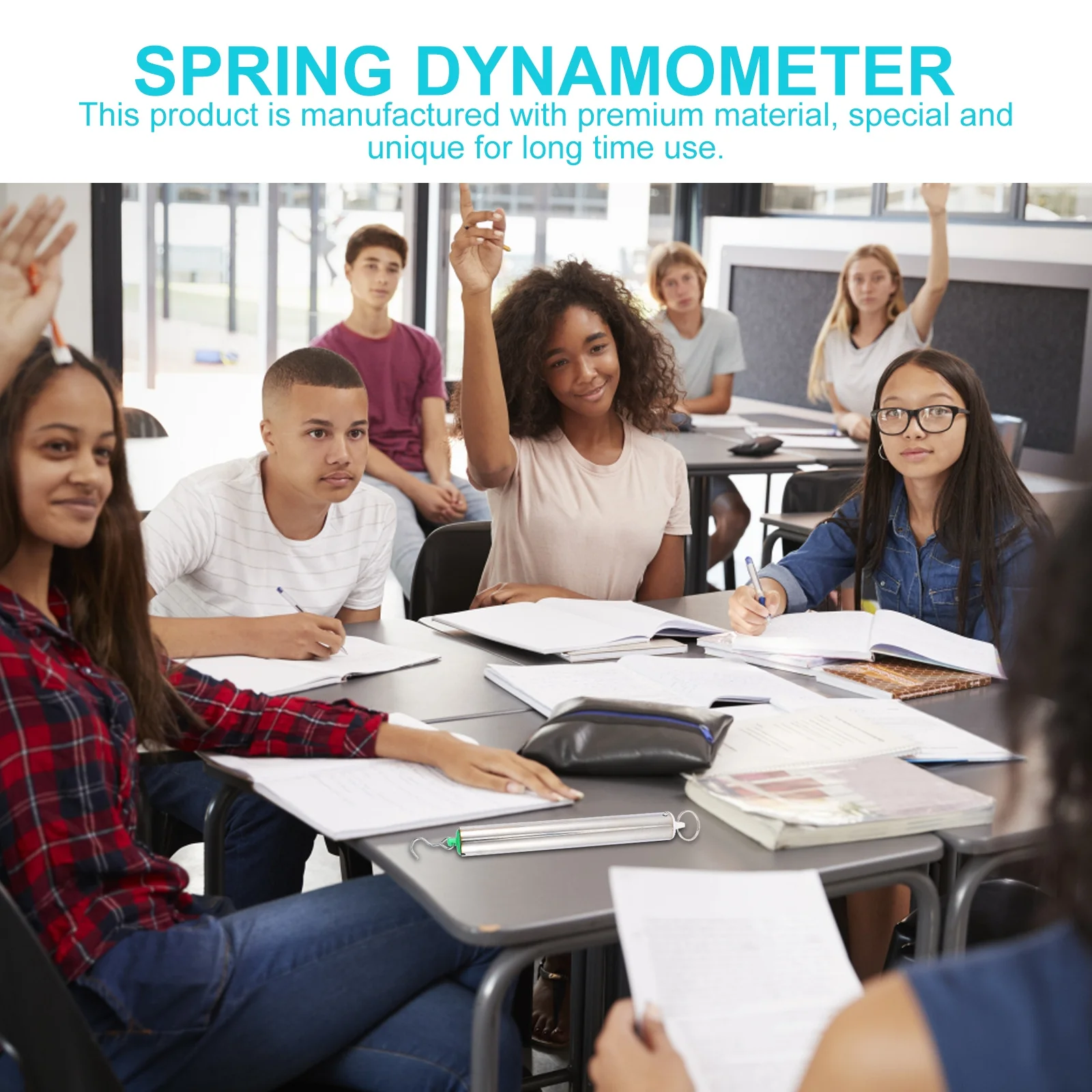 

2Pcs Cylindrical Spring Dynamometer Professional Portable Gauge Mechanics Experiment Tools Spring Dynamometer Force Gauge