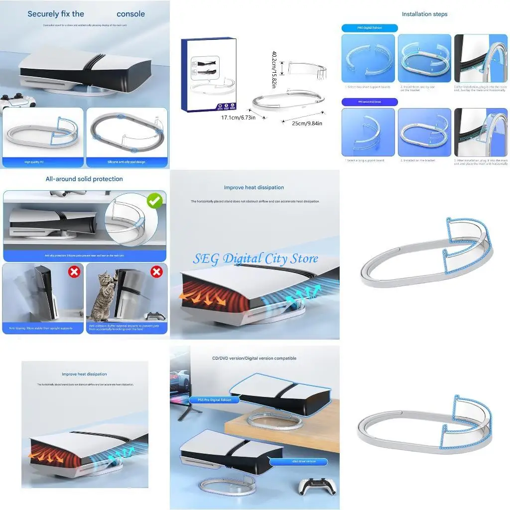 

U75B Space Efficient Gaming Comfort Horizontal Stand Rack With Ergonomic Design And Long permanent Plastic Build For Home Use