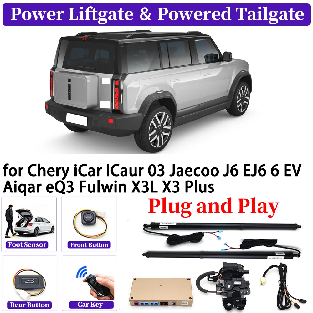 

for Chery iCar iCaur 03 Jaecoo J6 EJ6 6 EV Aiqar eQ3 Fulwin X3L X3 Plus Car Automatic Power Liftgate Smart Electric Tailgate