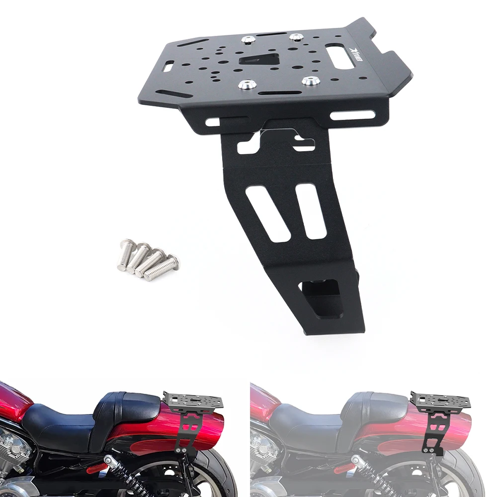 

Подходит для мотоциклов Harley Davidson V-ROD 2012, 2013, 2014, 2015, 2016, 2017 годов выпуска. Задний багажник, кронштейн для крепления кофра.