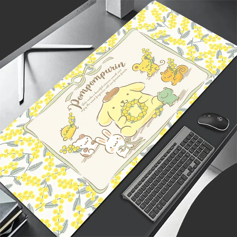 لوحة ماوس جلدية أكبر سانريو بومبوبورين حصيرة مكتبية سرعة الكمبيوتر منصات لوحة المفاتيح حصيرة مكتبية ملحقات الألعاب لوحة ماوس منزلية #2