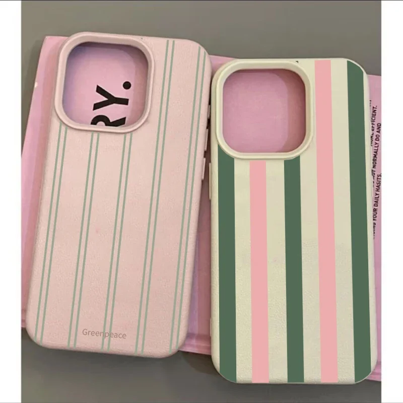 Stripe Lichee Pattern Phone Case For Samsung Galaxy A16 A15 A14 A13 A55 A54 A35 A34 A33 A25 A24 A23 A32 A52 A53 S21 Soft Cover