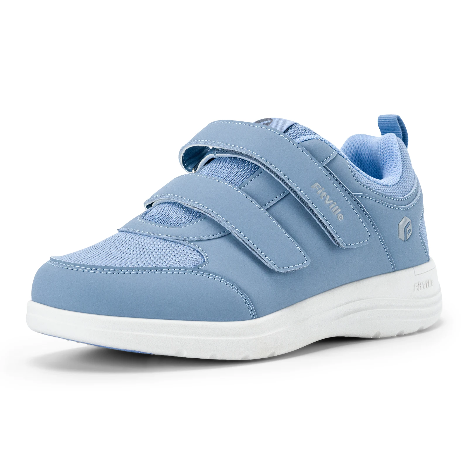 FitVille Women’s Diabetic Shoes for Women Comfortable Extra Wide Walking Shoes Orthopedic Casual Sneakers with Adjustable Strap
