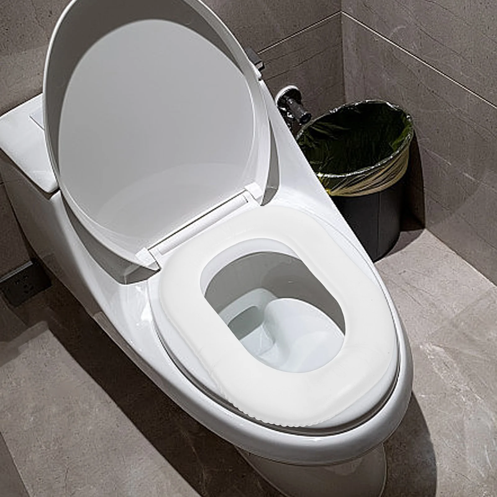 

Toilet Auxiliary Ladder along with Potty Training Seat Attachment Mat Child
