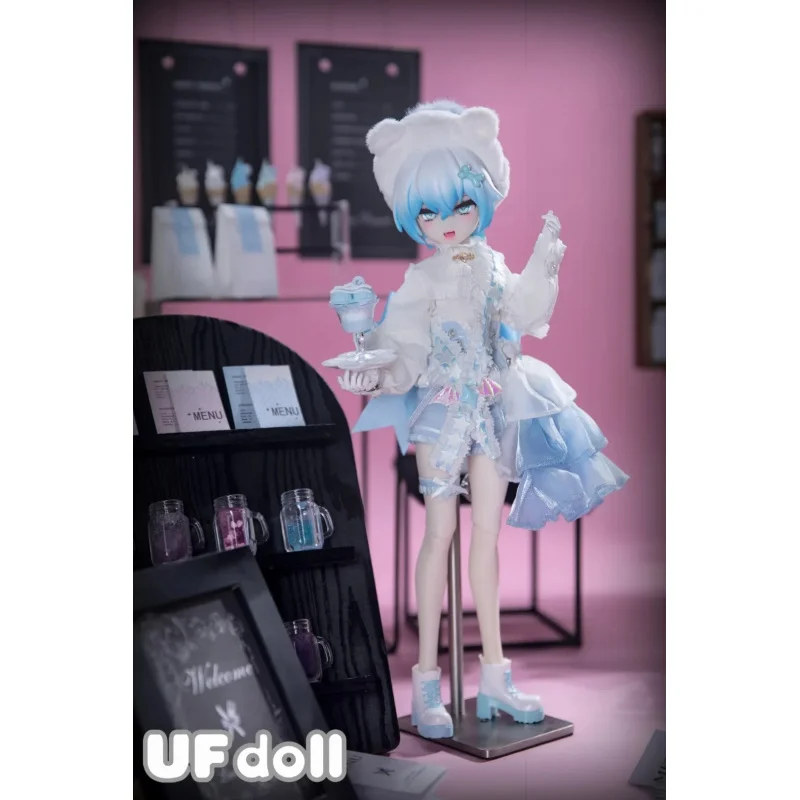 Ufdoll chá bebida série estatueta mais 1/5 proporção bjd boneca caixa cega bonito ação anime figuras bonecas brinquedos kawaii caixa caja