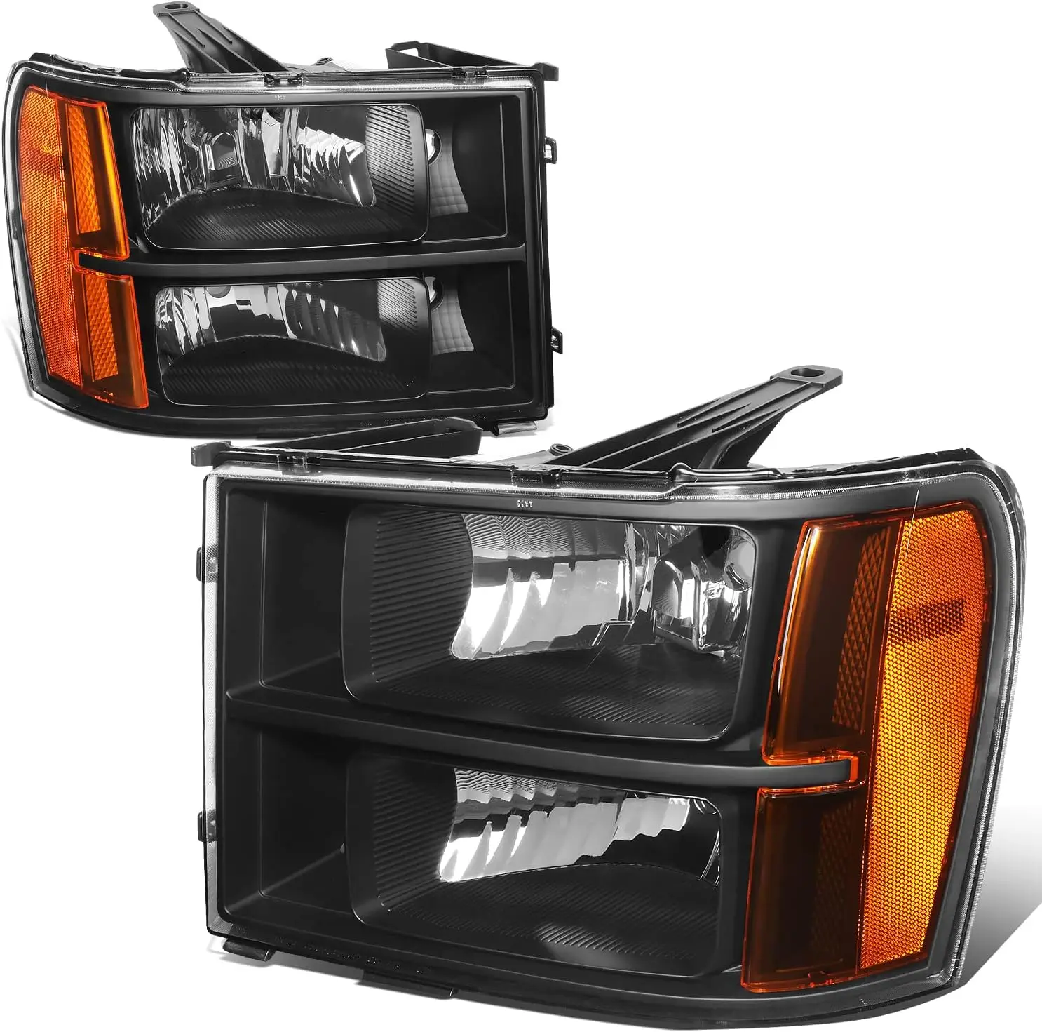 

Фара в сборе, совместимая с GMC Sierra 1500 2500HD 3500HD 2007-2014 годов, галогенные фары со стороны водителя и пассажира, замена