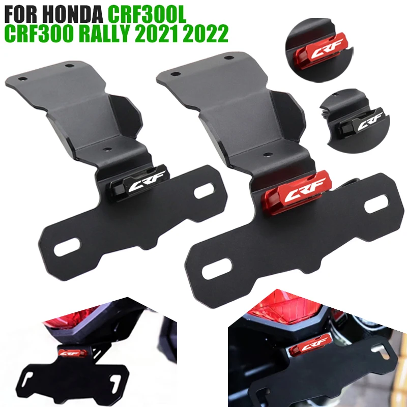 

Motorcycle Accessories LED Rear License Plate Holder Tail Tidy Fender Eliminator For HONDA CRF 300L 2021 / CRF 300L RALLY 2021