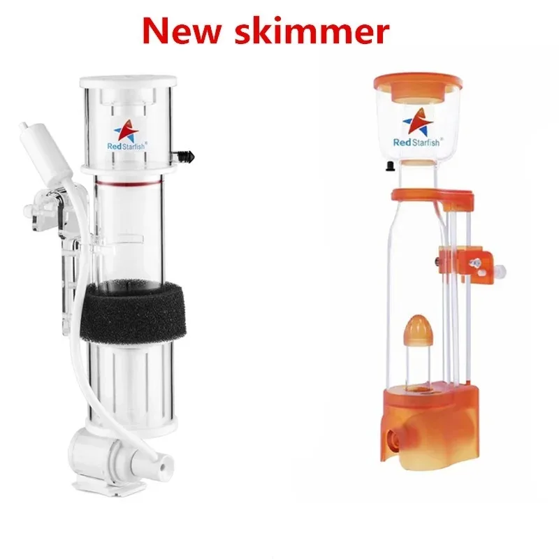DC24V Red Starfish Skimmer DC-SQ-70 SQ-90 Seawater Tank Mini Micro Tank Small Protein Skimmer Nitrifier Mute 70-300L Aquarium