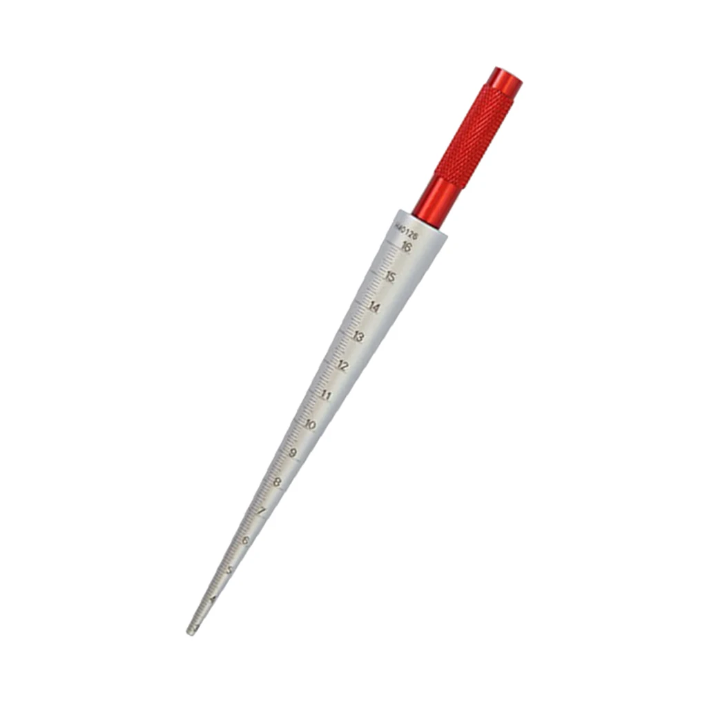 

Steel Taper Welding Gauge Test Welding Taper Gap Gauge Depth Ruler Hole Inspection Tool, 3-16mm Measuring Range