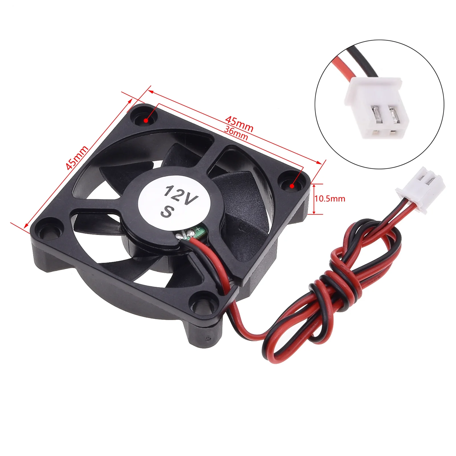 Geräuscharmer DC12V bürstenloser Ölgekühlter Lüfter, für Stromversorgung, Spielzeuggehäuse, verschiedene Größen verfügbar 2 3 4 5 6 7 8 9CM, geräuscharm – Detail 7
