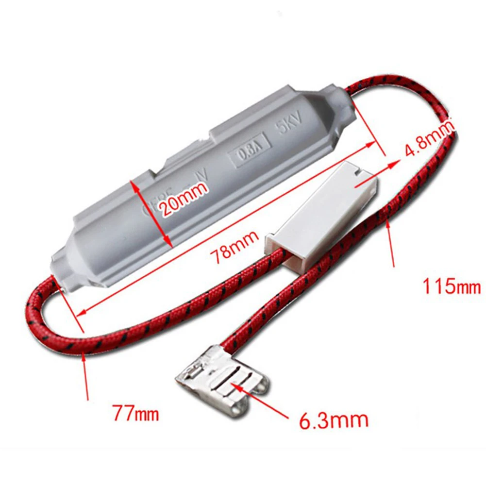 

White High Voltage Fuse High Voltage Fuse 5KV0.75A 5KV0.8A 5KV0.9A Five Specifications Fuse 5KV0.65A Practical