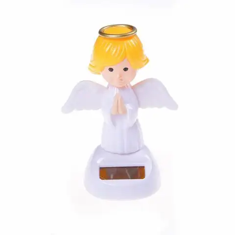 Powered Dancing Solar Swinging Angel Solar Powered Dancing Flip Dolls Super Cute Flap Angel Home Car Decor Toy
