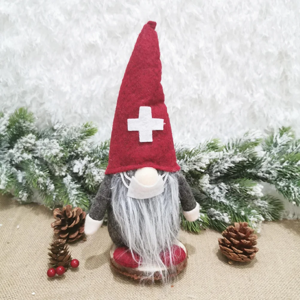 

2pcs Doctor Nurse Christmas Gnome Ornament For Home Mall Office Party Xmas Decor Festive Adornment Ornaments
