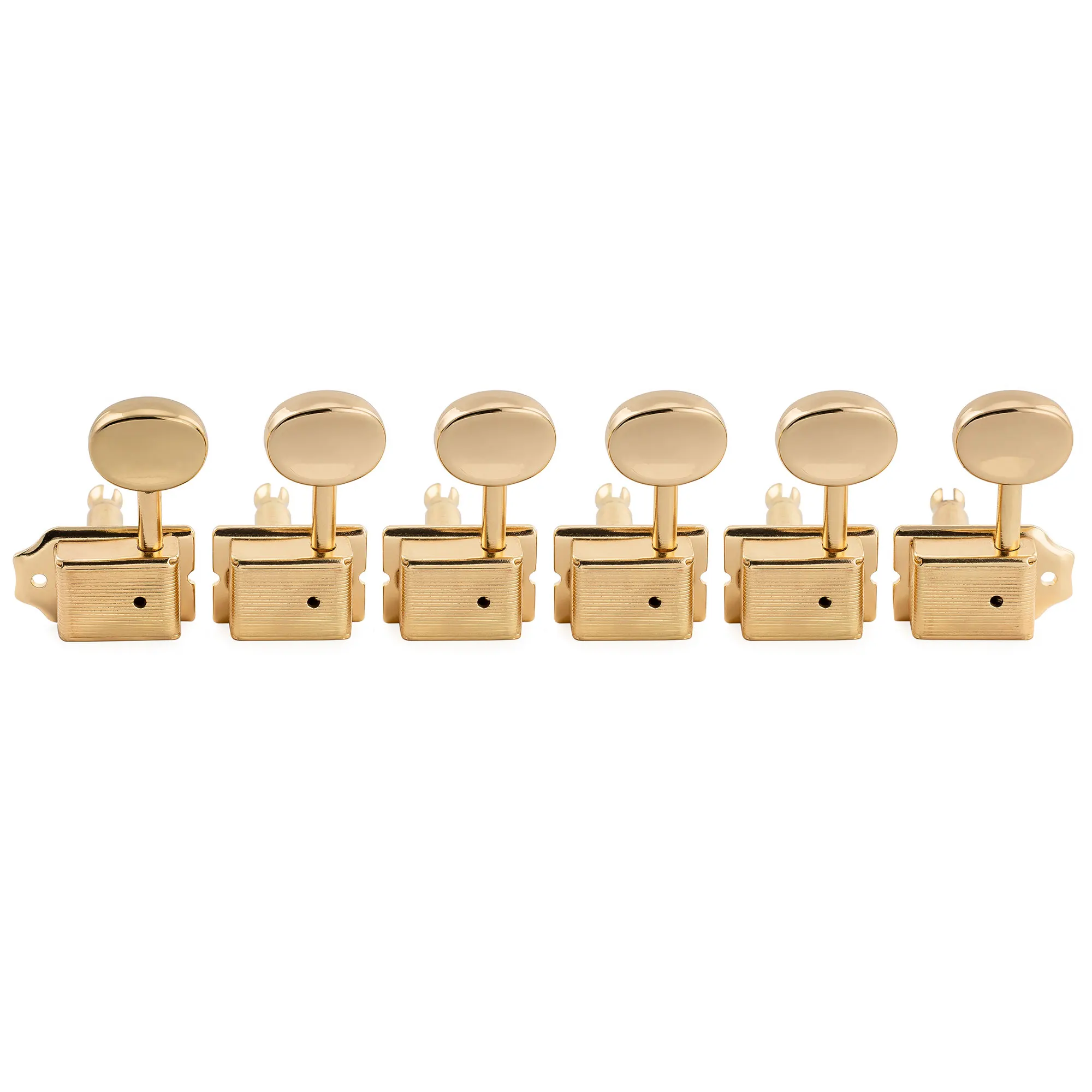 Musiclily Pro R15J Left-Handed Vintage 6-in-line 15:1 Ratio Machine Heads Tuners Tuning Pegs Keys for Fender SQ ST Tele Guitar