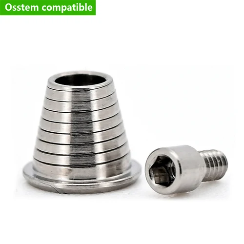 Imagen 1 del producto Pomo de base de titanio multiunit Osstem CAD/CAM Grado 5 Base Ti Restauro de implantes de alta precisión para clínicas y laboratorios dentales