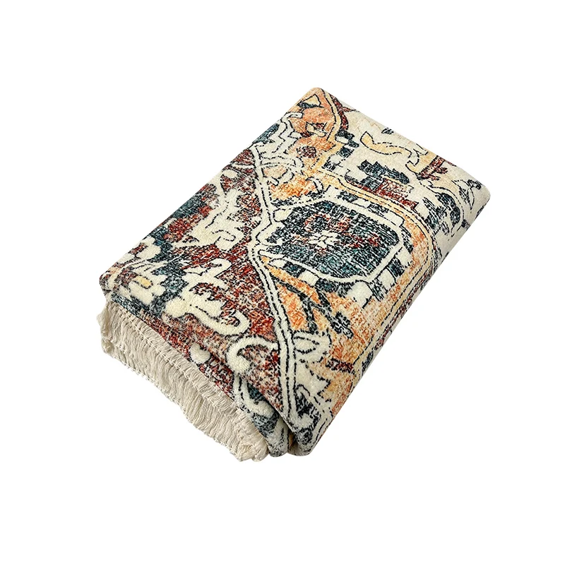 2026 Bohemian Style Rugs Living Room Large Geometric Print Tassel Carpets and Rugspromote sales