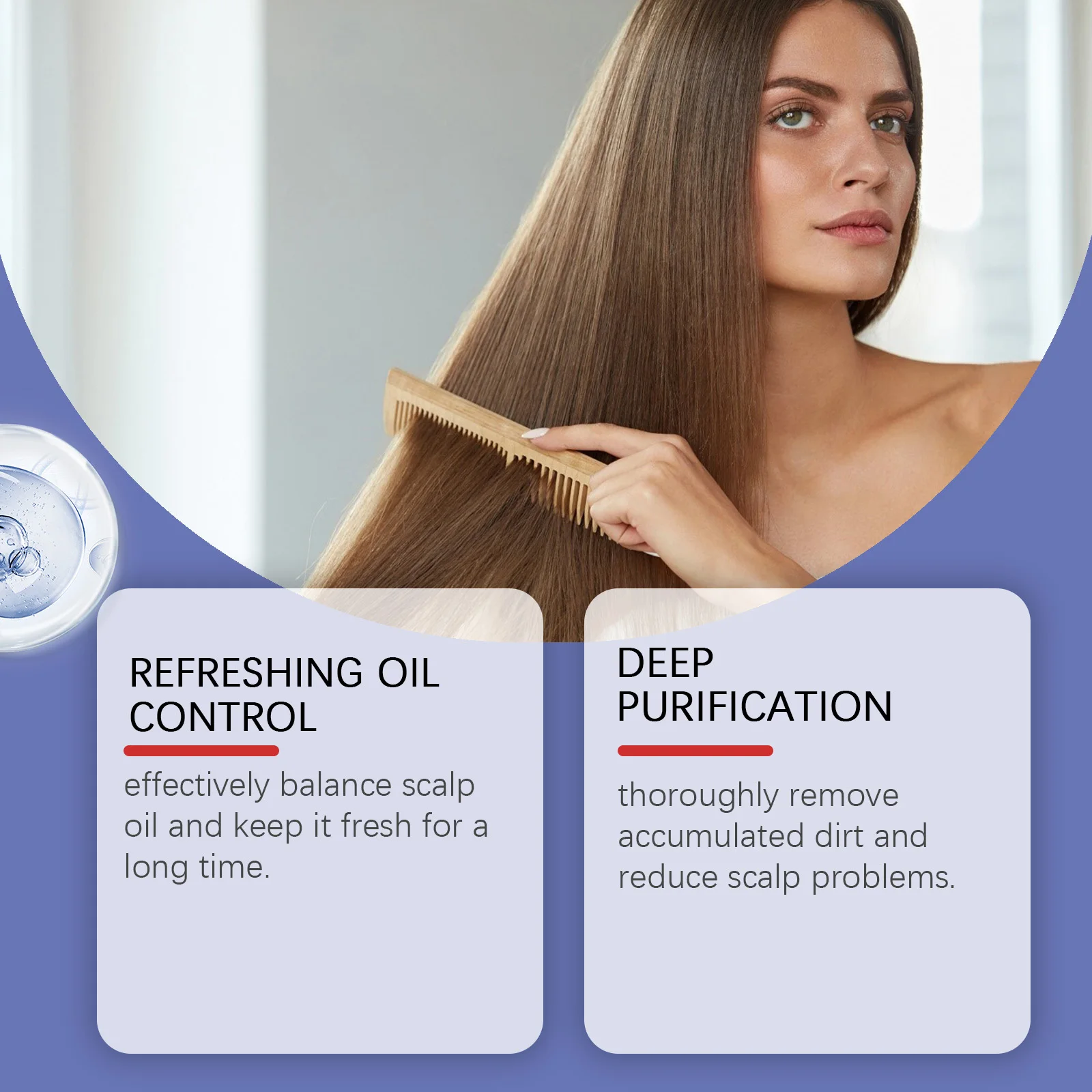 شامبو كبريتيد السيلينيوم للتنظيف العميق وإزالة القشرة وتقليل حكة فروة الرأس والتحكم في الزيت وتقوية جذور الشعر وشامبو الشعر المنفوش #4