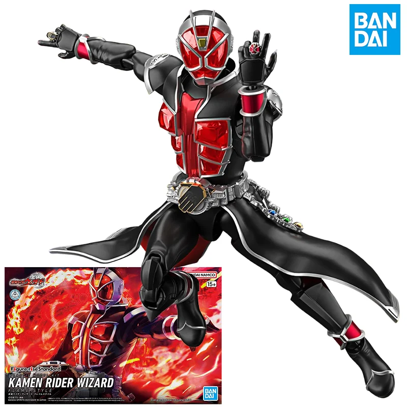 

Bandai оригинальная фигурка, стандартная в маске Kamen Rider, аниме-фигурка, модель WIZARD, аниме-фигурка, игрушки, подарки для детей