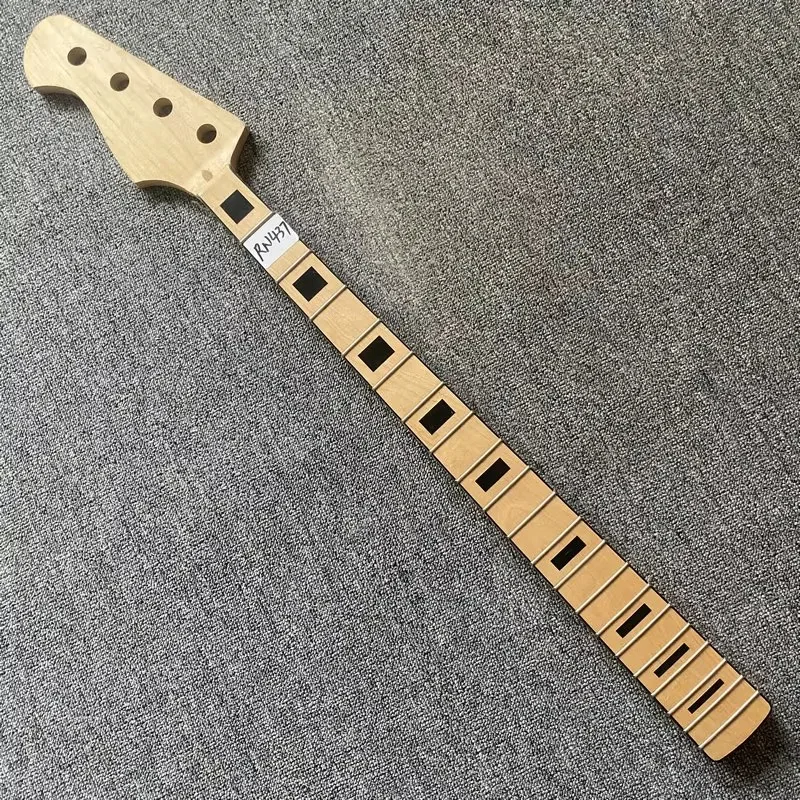 RN437 Left Hand Bass Guitar Semi Finished Version 4 String Electric Bass Neck Custom Order No Logo for DIY No Paints view 4