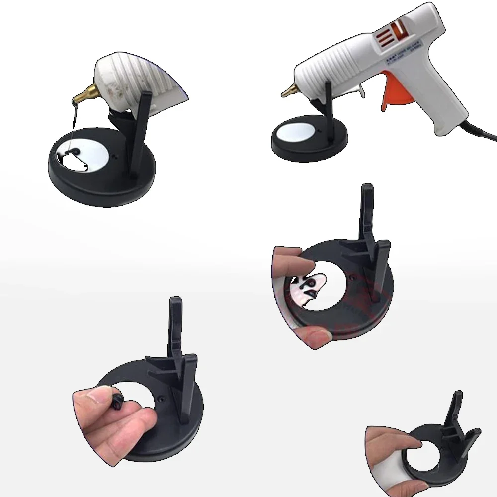 Hot Melt Glue Gun Holder Anti Stick Anti Hot Glue Gun Portable Holder Anti Spill Anti Drip Glue Gun Holder Desktop Tools