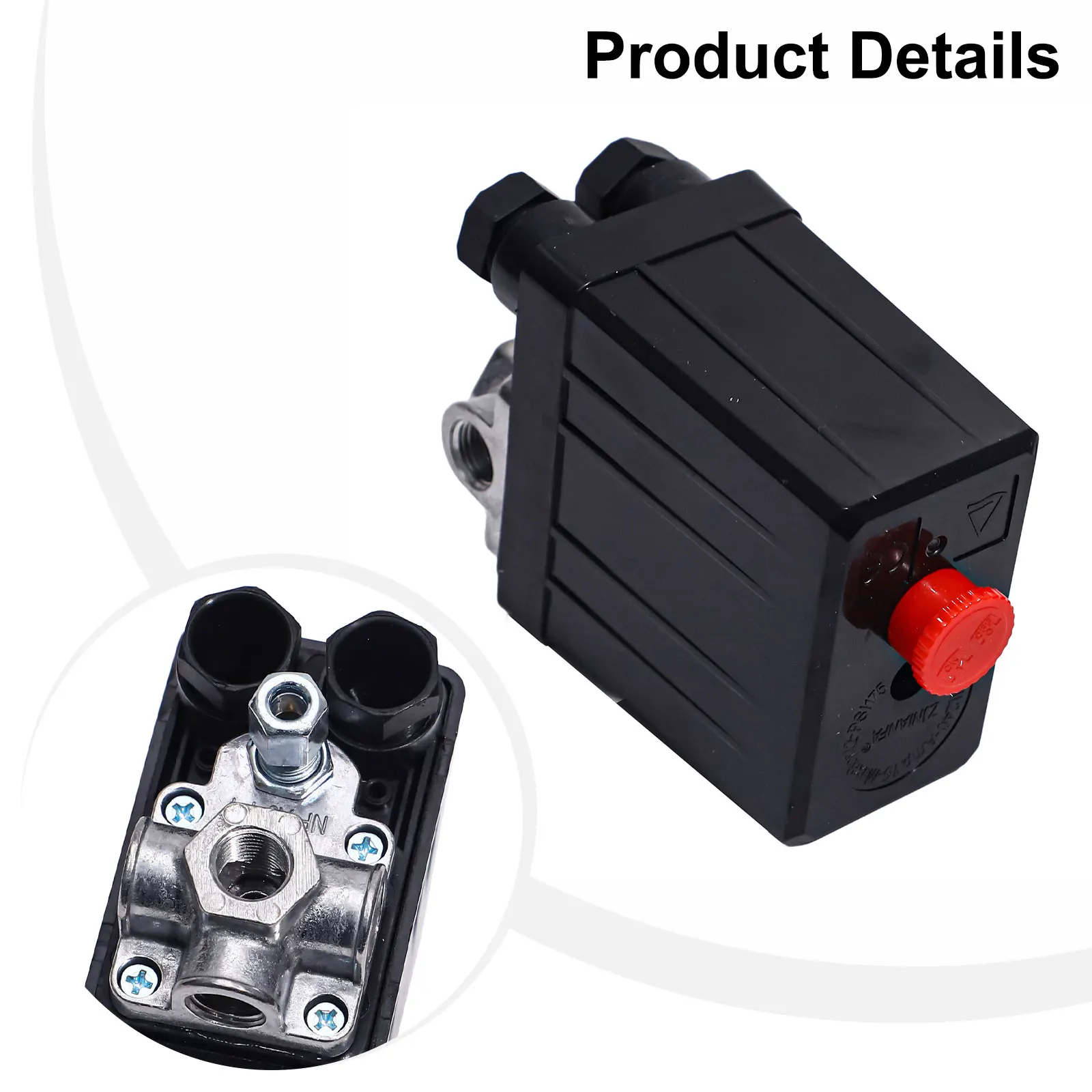 Replacement Pressure Switch Control Valve for Air Compressor 90120 PSI 240V 4 Port Female Inlet for BSP Thread Air Systems