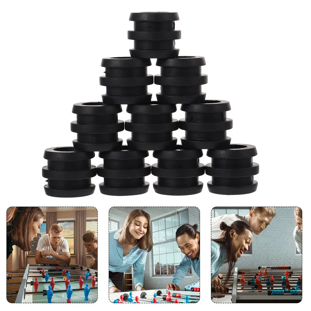 

15Pcs Tabletop Foosball Bushings Plastic Bearing Rods Replacement for Football Game Machine Sturdy Build High Precision Fit