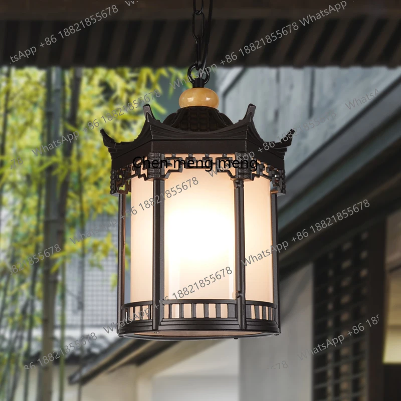 

Китайский павильон, люстра, старинный двор, уличный водонепроницаемый променад, проход, ретро коридор, балконный светильник