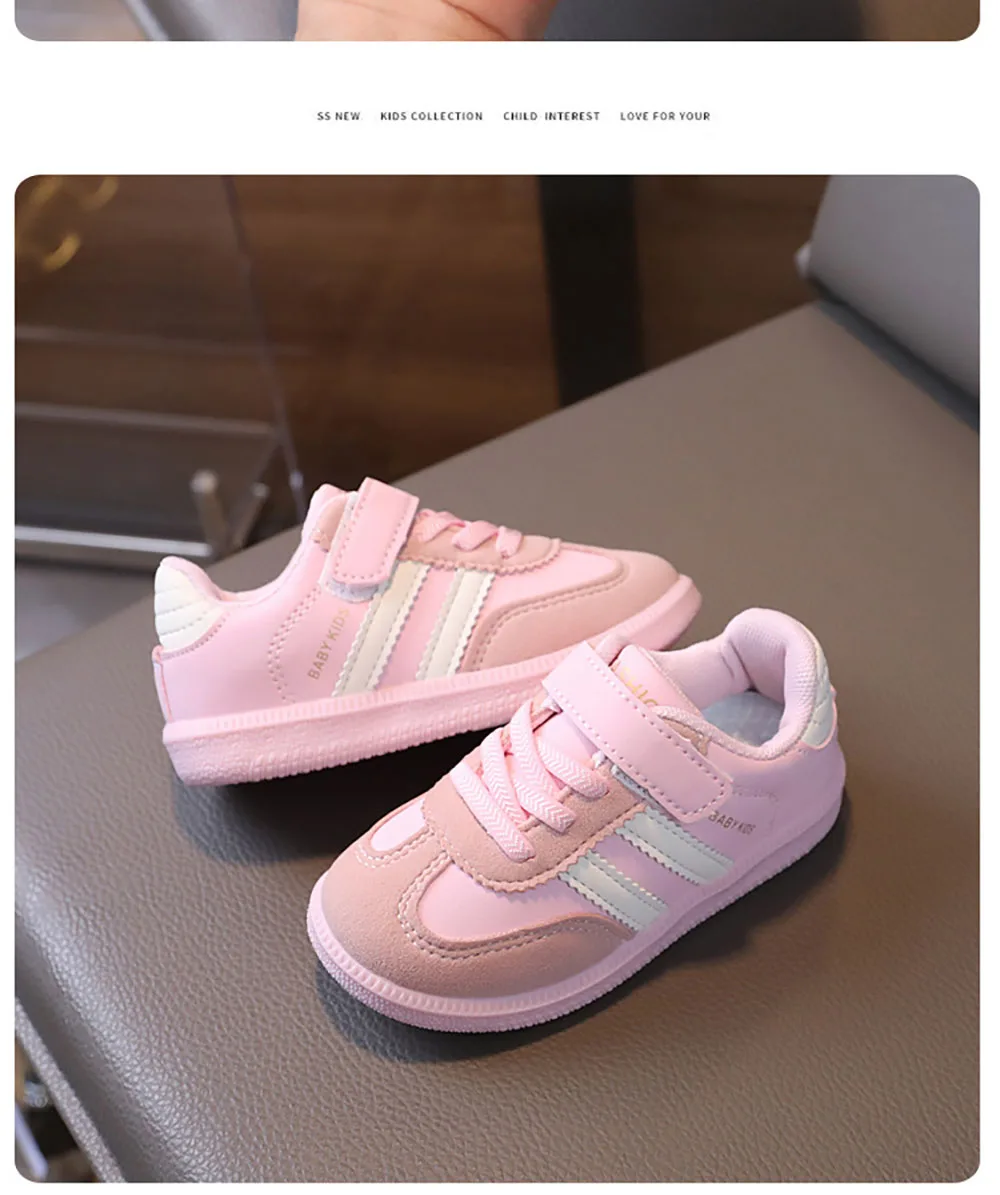PU-Leder-Sportschuhe für Kinder, wasserdichte Mädchen-Turnschuhe mit weichen Sohlen, Ergonomie, rutschfeste Kleinkinderschuhe für Kinder – Detail 16