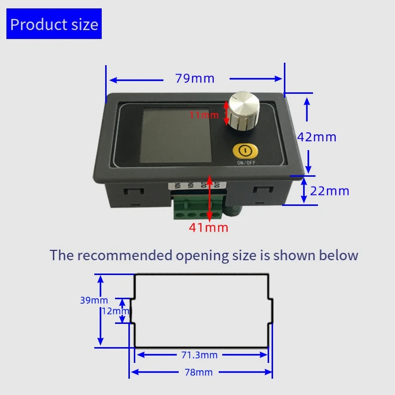 1Set 6-30V Verstelbare Voeding Ingang Constante Spanning Solar Oplaadmodule PCB + Metaal