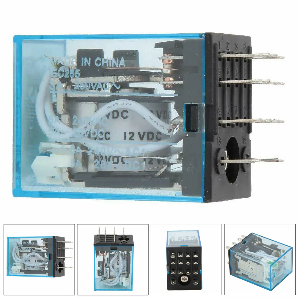 Simplified Control Solutions MY4NJ Relay Operating on a Voltage of 12VDC Offering Flexibility in Circuit Management