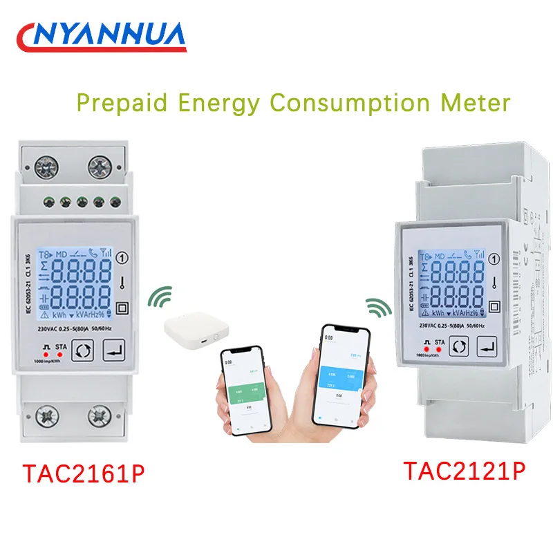 Bidirectional WiFi/Zigbee Intelligent Graffiti Energy Consumption Remote Control Meter 230V 60Hz Gateway RS485