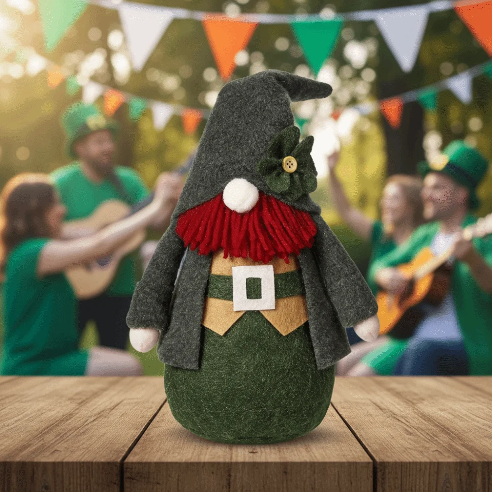 

Green Irish Day Dwarf Doll Fashion Novelty Faceless Old Man Doll Creative Exquisite Gnome Figurines Irish Themed Events