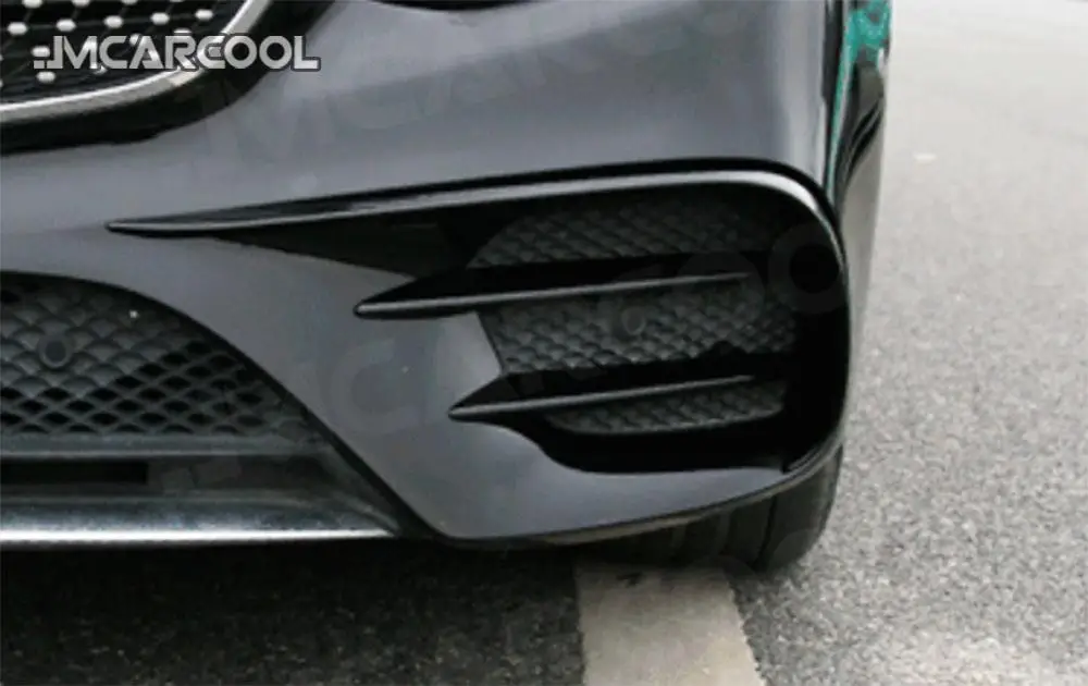 

ABS Front Bumper Fender Lip Fog Lamp Cover For Mercedes Benz E Class C238 E200 E300 E400 E500 E53 E63 Coupe 2 Door 2017-2019