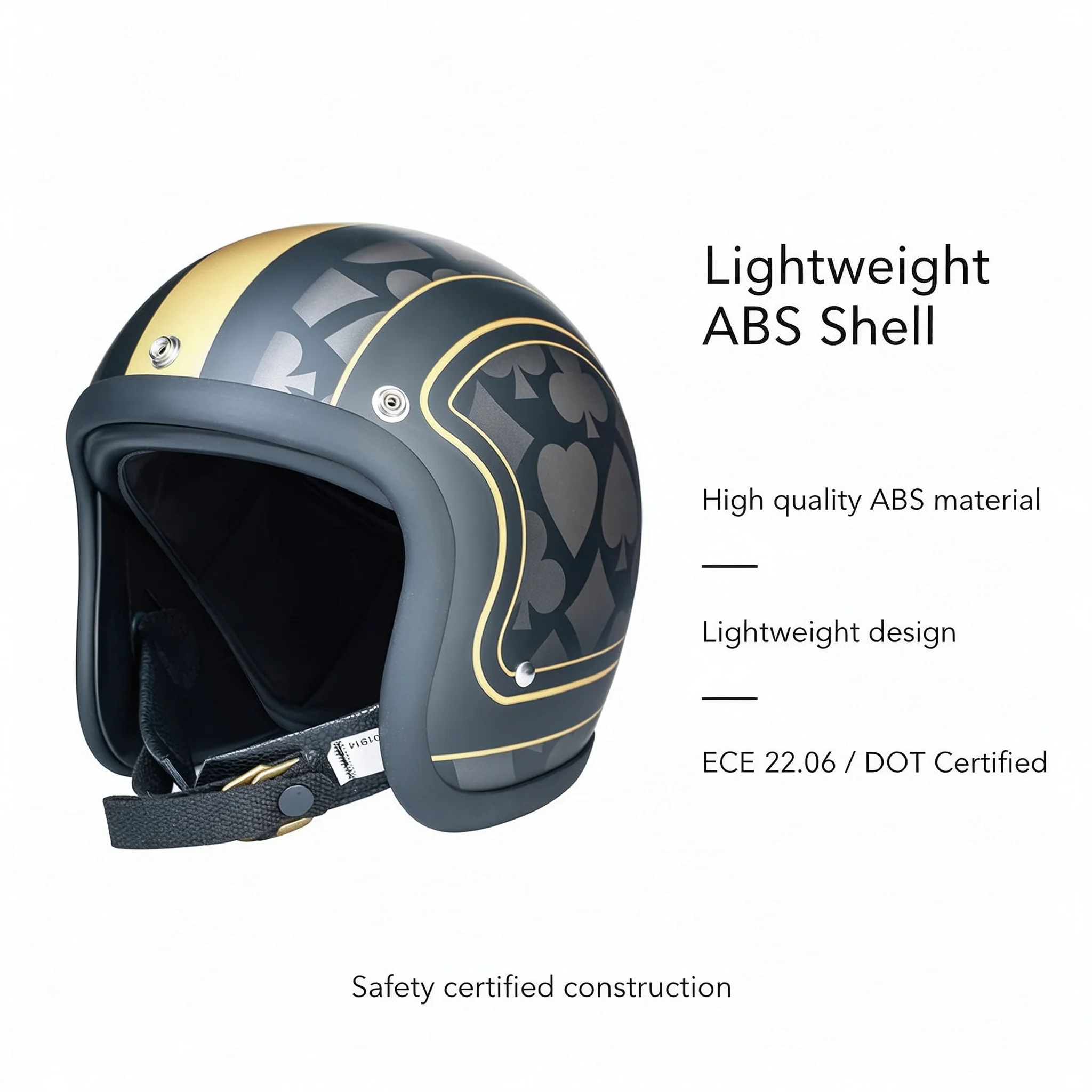 Low TT&COCASCOS Profile Open Face Retro Small Shape Motorbike Helmet Motorcycle Helmet 500TX Helmet Japanese Style Korea Style