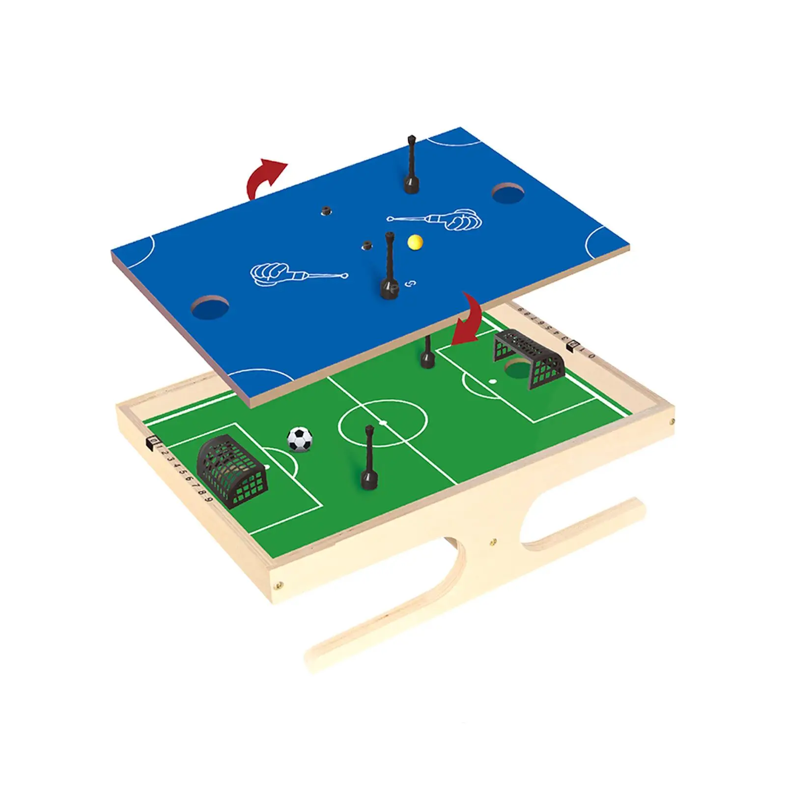 Magnetic Ball Tabletop Board Game Desktop Toy Arcade Game Mini Foosball Games Tabletop Football Game Toy for Children Family