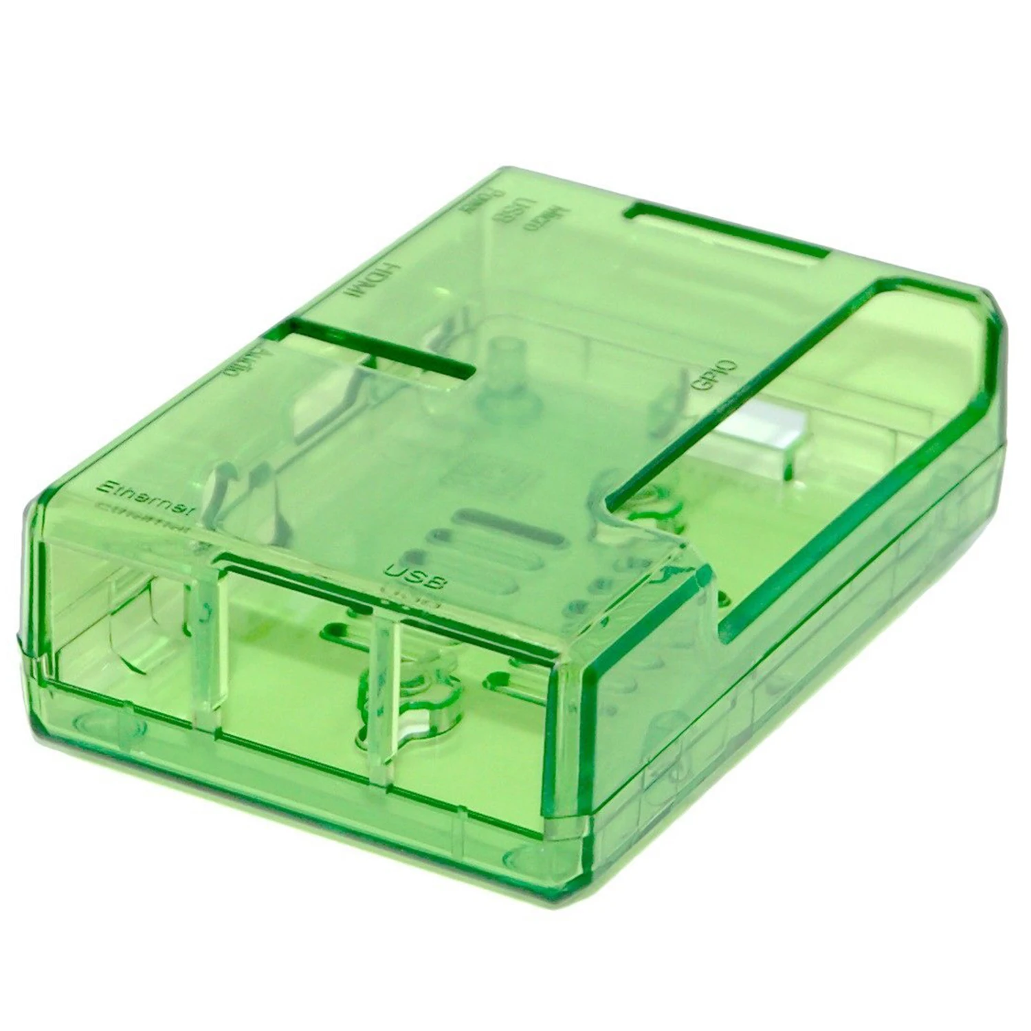 Abs Protective Case For Raspberry Pi 2B/3B/3B+ (Green)