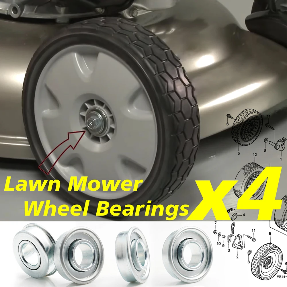 Metal wheel bearings for Machibao For lawn mower models GXV160 HRJ196 216 set of 8 size 28 6 by 12 7 millimeter for mower use