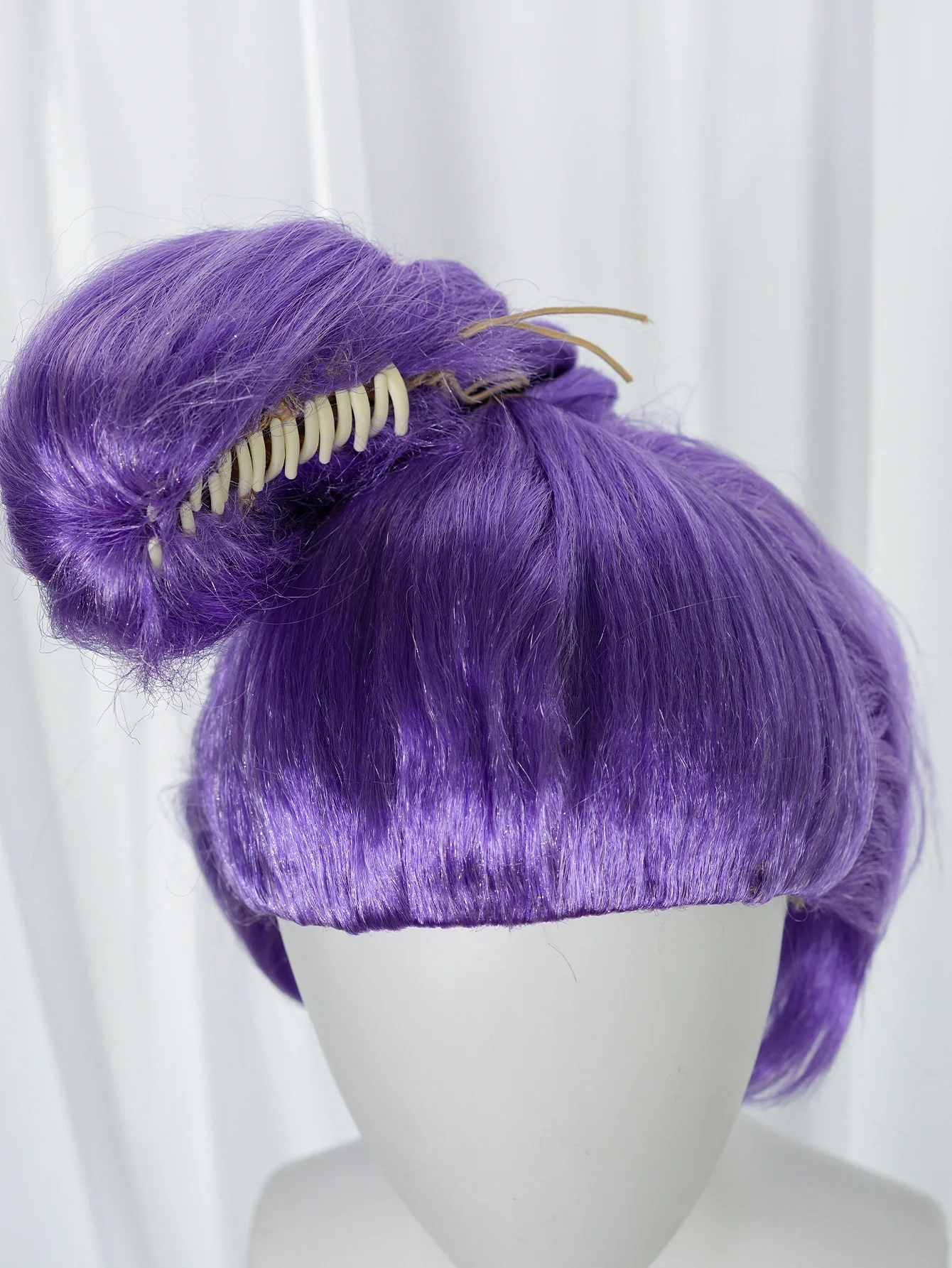 

Purple Braided Wig Girl Long Braided Wig Cartoon Movie Halloween Role Playing Costume Anime Wig