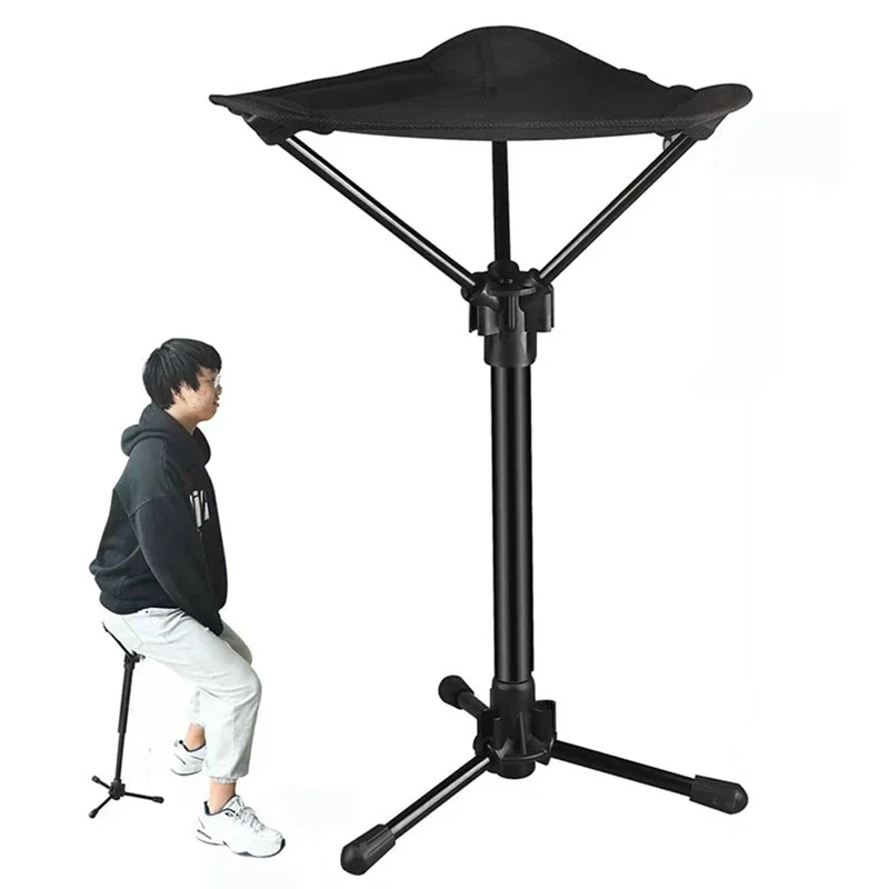 

Ультралегкий телескопический складной табурет для улицы, портативный стул для кемпинга из нержавеющей стали, маленькая скамейка, табурет для путешествий, пикника, рыбалки