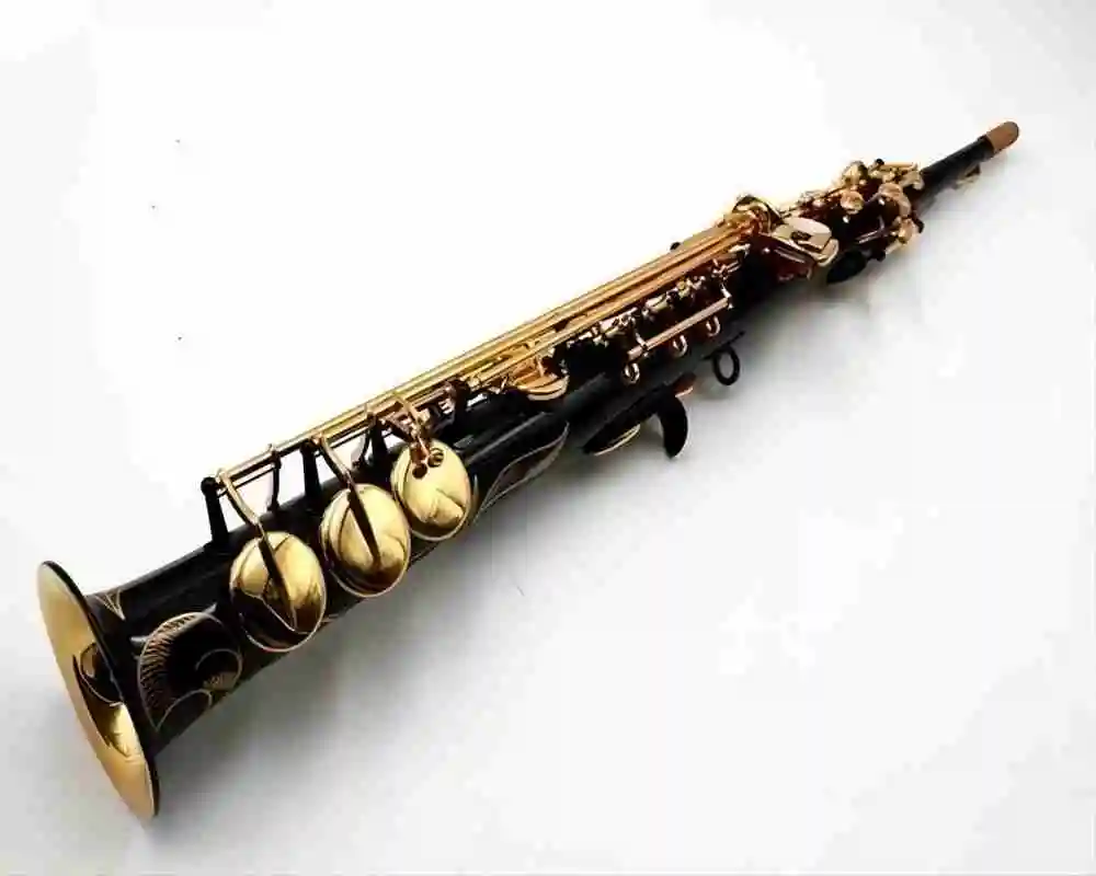 Straight Black Soprano Saxophone S-901B Tune musical instruments professional-grade