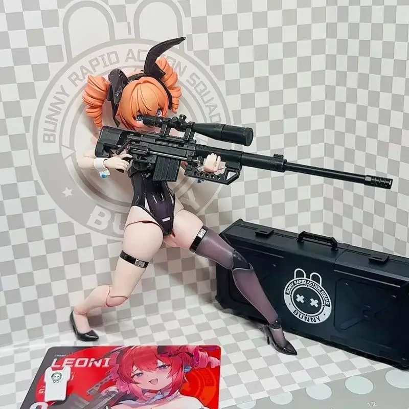 

В наличии Sushing Leoni Pink Special Color Version Модель игрушки Коллекционная серия бюстгальтеров 1/12 Bunny Rapid Action Squad