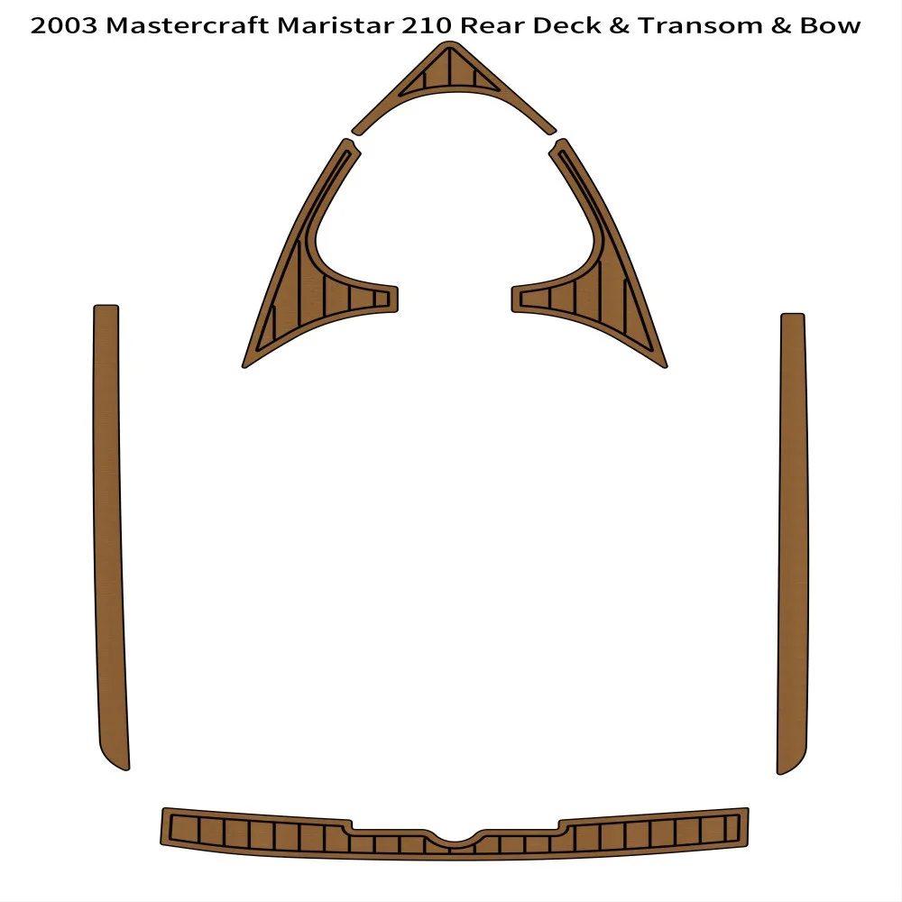 

2003 Mastercraft Maristar 210 Rear Deck Transom Bow Boat EVA Teak Deck Floor Pad