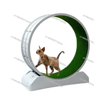 Extra-Large Silent Cat Exercise Wheel - Durable, Non-Electric Indoor Fitness Treadmill For Cats With Safety Locking Mechanism