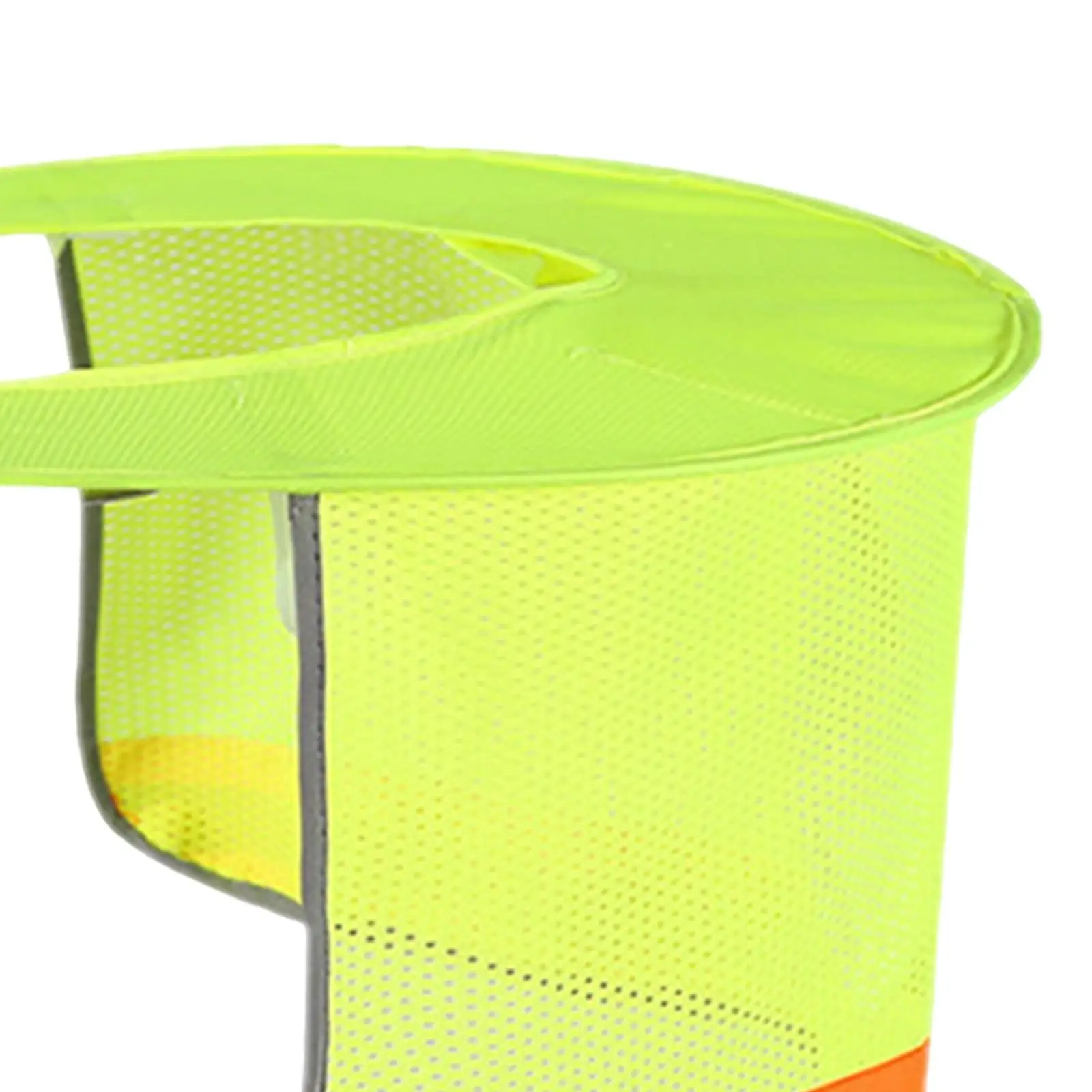 안전모 햇빛 가리개 높은 가시성 PP 선쉴드 풀 브림 통기성 반사 스트립 커버 건설 현장용