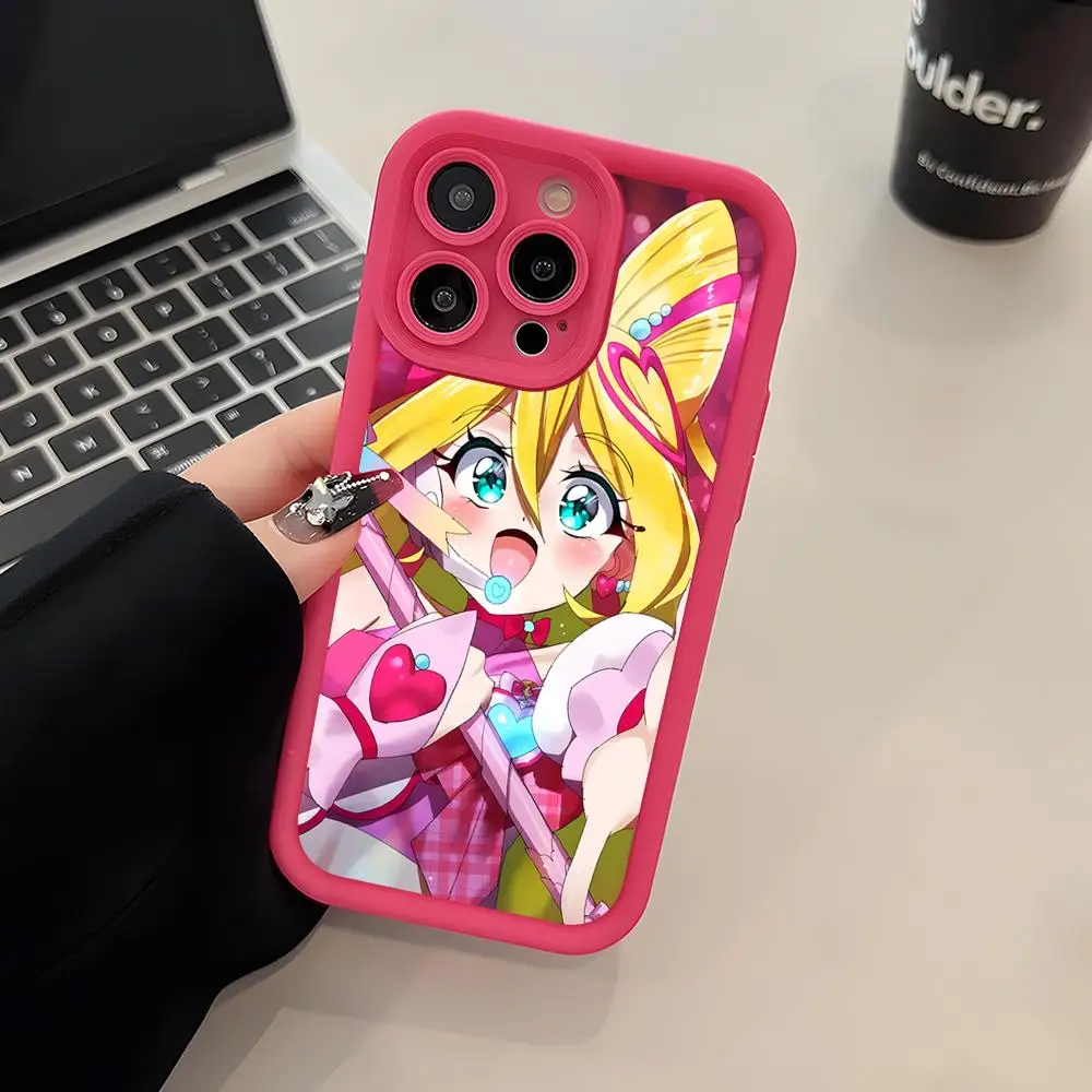 

Sakura Uta Cure Idol Thicken TPU Mobile Phone Case for iPhone 17 16 15 14 13 12 11 Air Pro Max Plus Colorful Cover