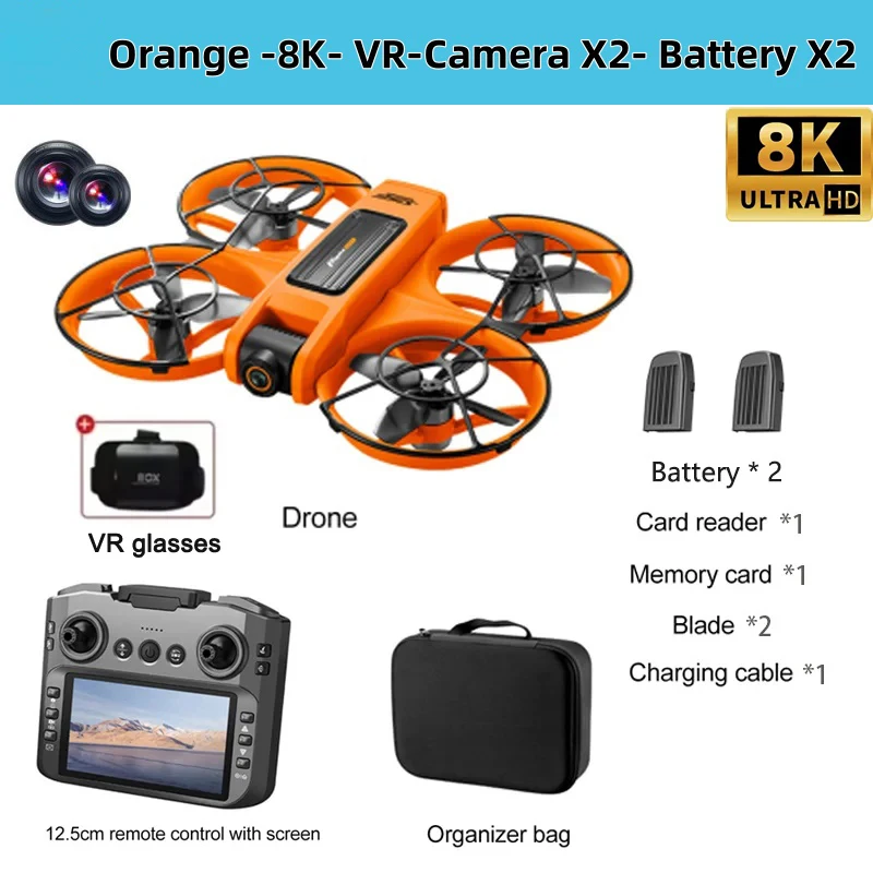 S156 Drone met VR-bril 8K WIFI GPS-positionering Professionele HD-antenne RC-vliegtuig HD Dual Camera Quadcopter Luchtdrone 2025
