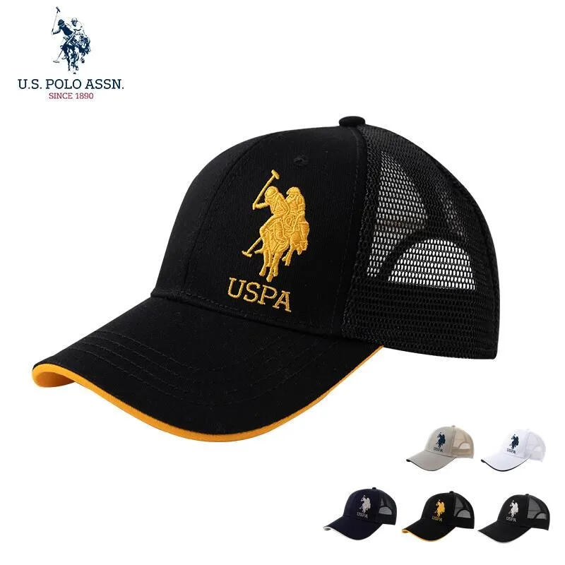 U.S.Polo Assn. Spring And Summer Breathable Mesh Cap  Breathable Sunshade Cap Baseball Cap Men\'s And Women\'s Mesh Cap