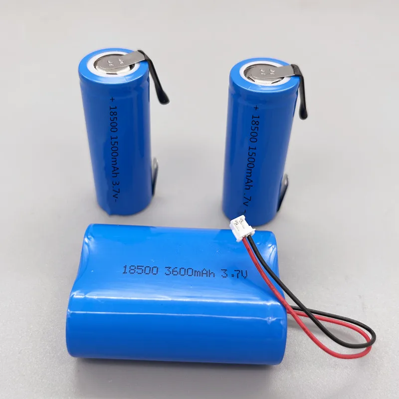 ICR 18500 ICR18500 1500mAh 7.4V 3.7v pakiet akumulator litowy wielokrotnego ładowania z inteligentną ochroną