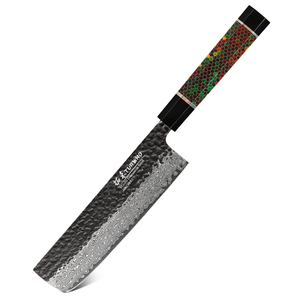 TURWHO Nakiri Messer Japanischen 67 Schicht Damaskus Stahl Hand Geschmiedet Küche Kochmesser Sharp Fleisch Gemüse Kochen Werkzeug DIY Griff